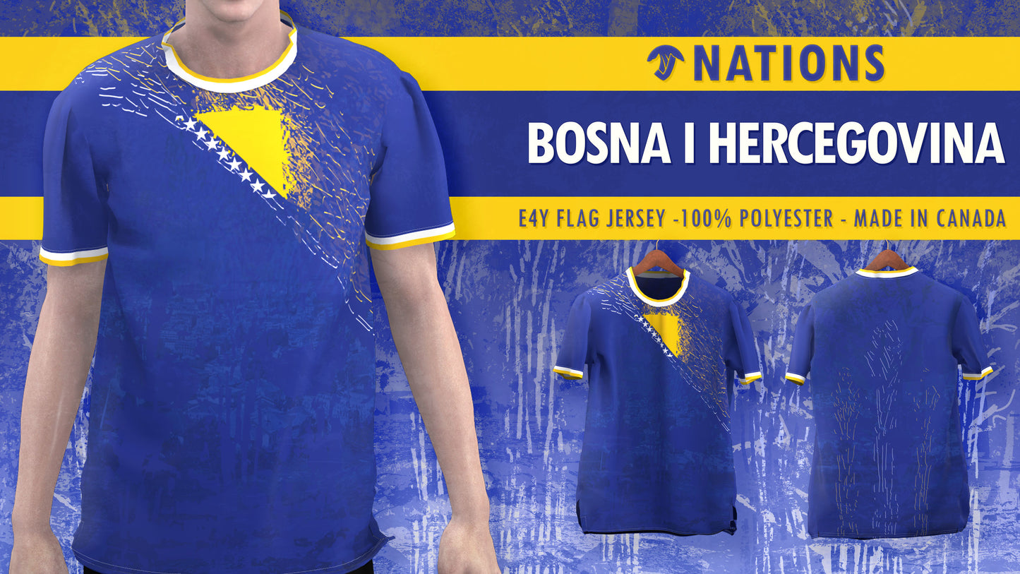 Bosnia-Herzegovina E4Y NATIONS Flag Shirt
