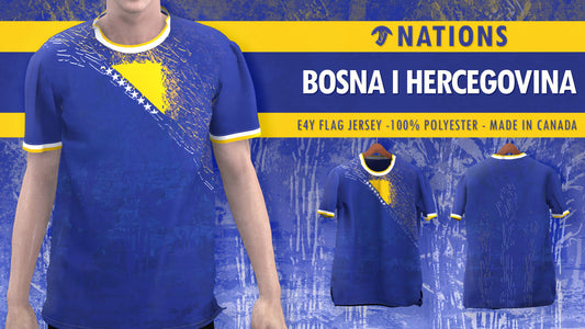 Bosnia-Herzegovina E4Y NATIONS Flag Shirt