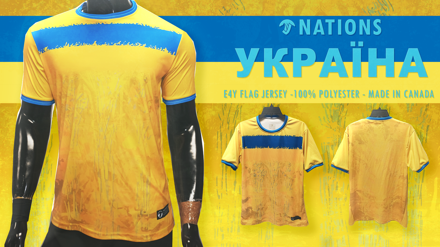 Ukraine E4Y NATIONS Flag Shirt